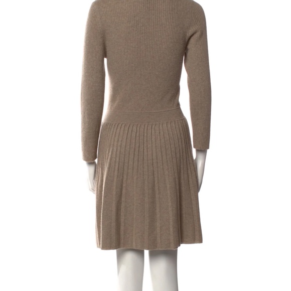 Joie Brown Ribbed Cashmere Midi Dress - Picture 5 of 10